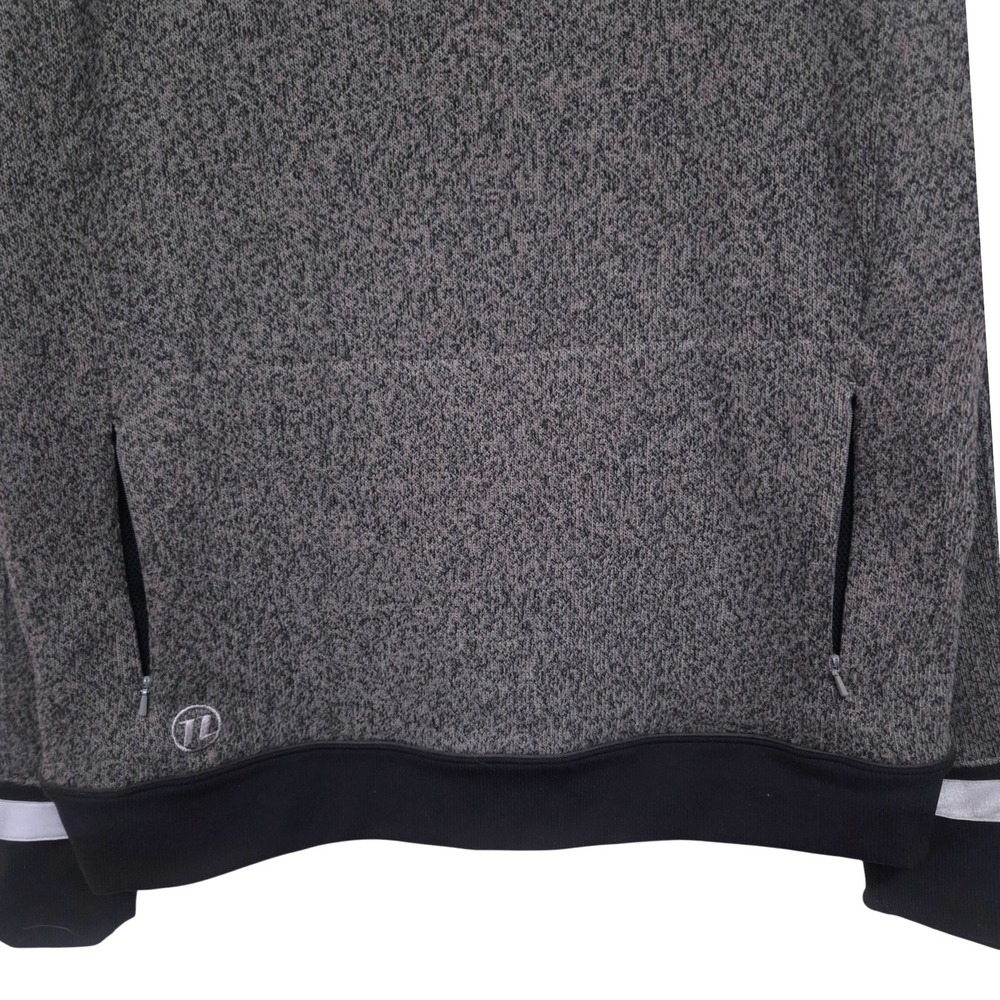 Novara Men's Large Heathered Gray Full Zip Long Sleeve Pullover Fleece Sweater - Picture 10 of 11